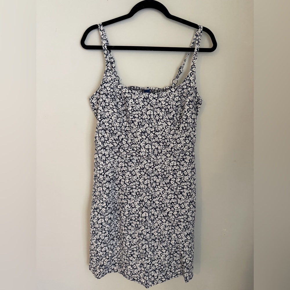 Old Navy Blue Floral Sheath Dress Size L